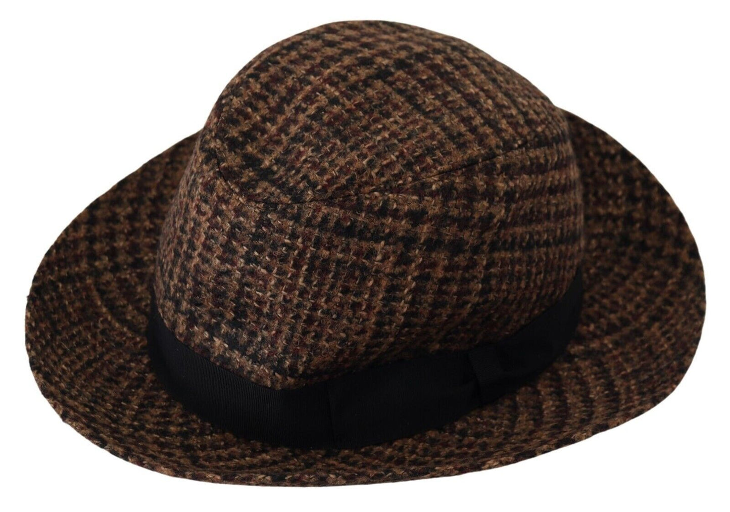 Elegant Brown Fedora Hat - Winter Chic Accessory