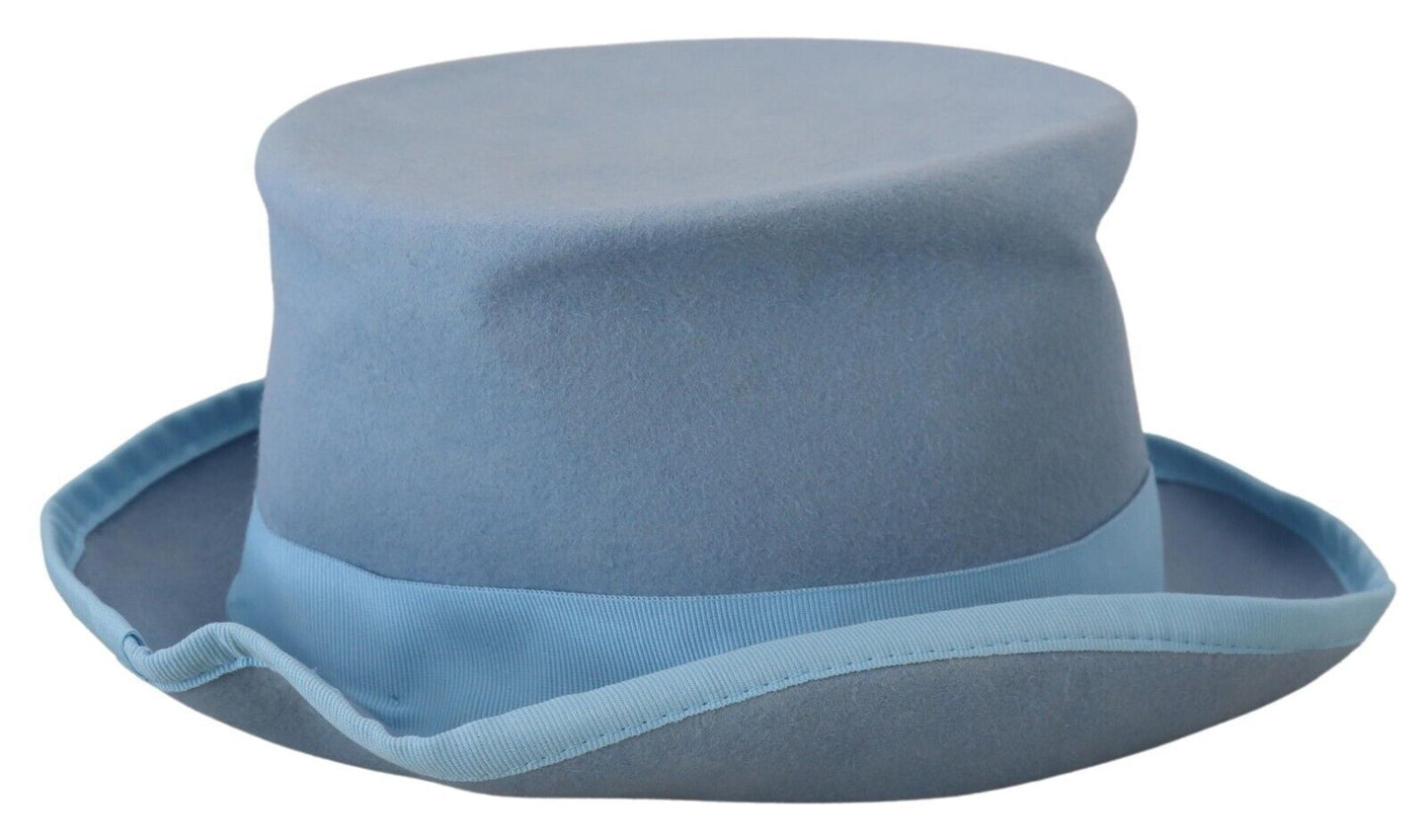 Elegant Light Blue Top Hat