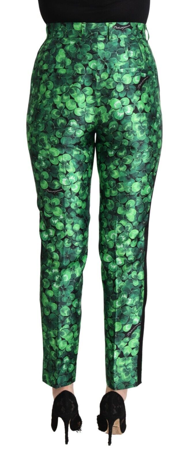 Emerald Envy Tapered Silk Pants
