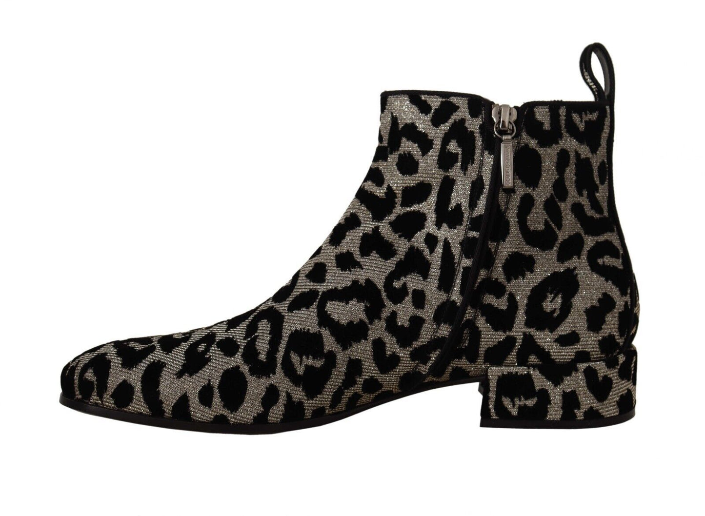 Elegant Leopard Print Short Boots