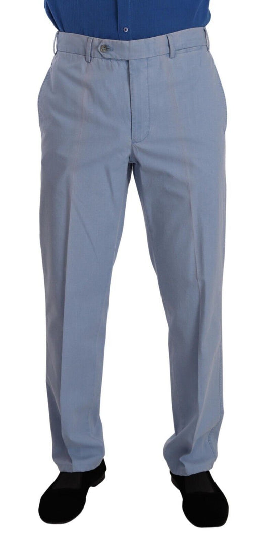 Elegant Light Blue Chinos Dress Pants