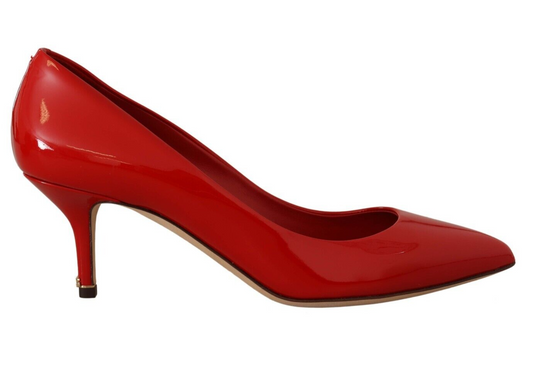 Red Patent Leather Heels - Timeless Elegance
