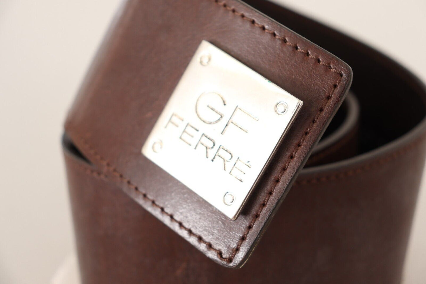 Elegant Genuine Leather Fashion Belt - Chic Brown