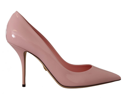 Elegant Pink Patent Leather Heels