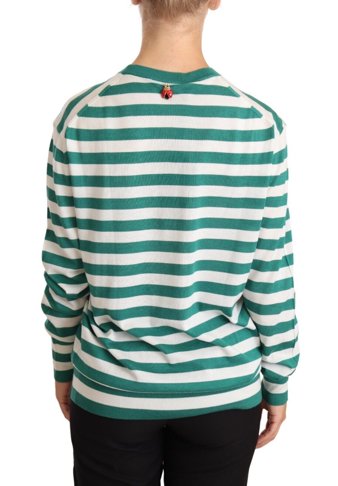 Elegant Striped Cashmere-Silk Sweater
