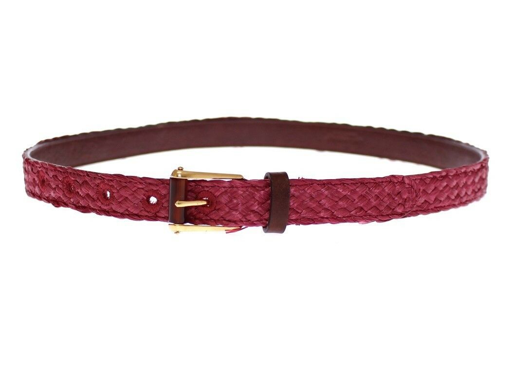 Chic Pink Viscose-Leather Belt