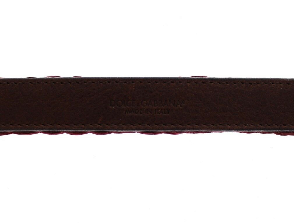 Chic Pink Viscose-Leather Belt