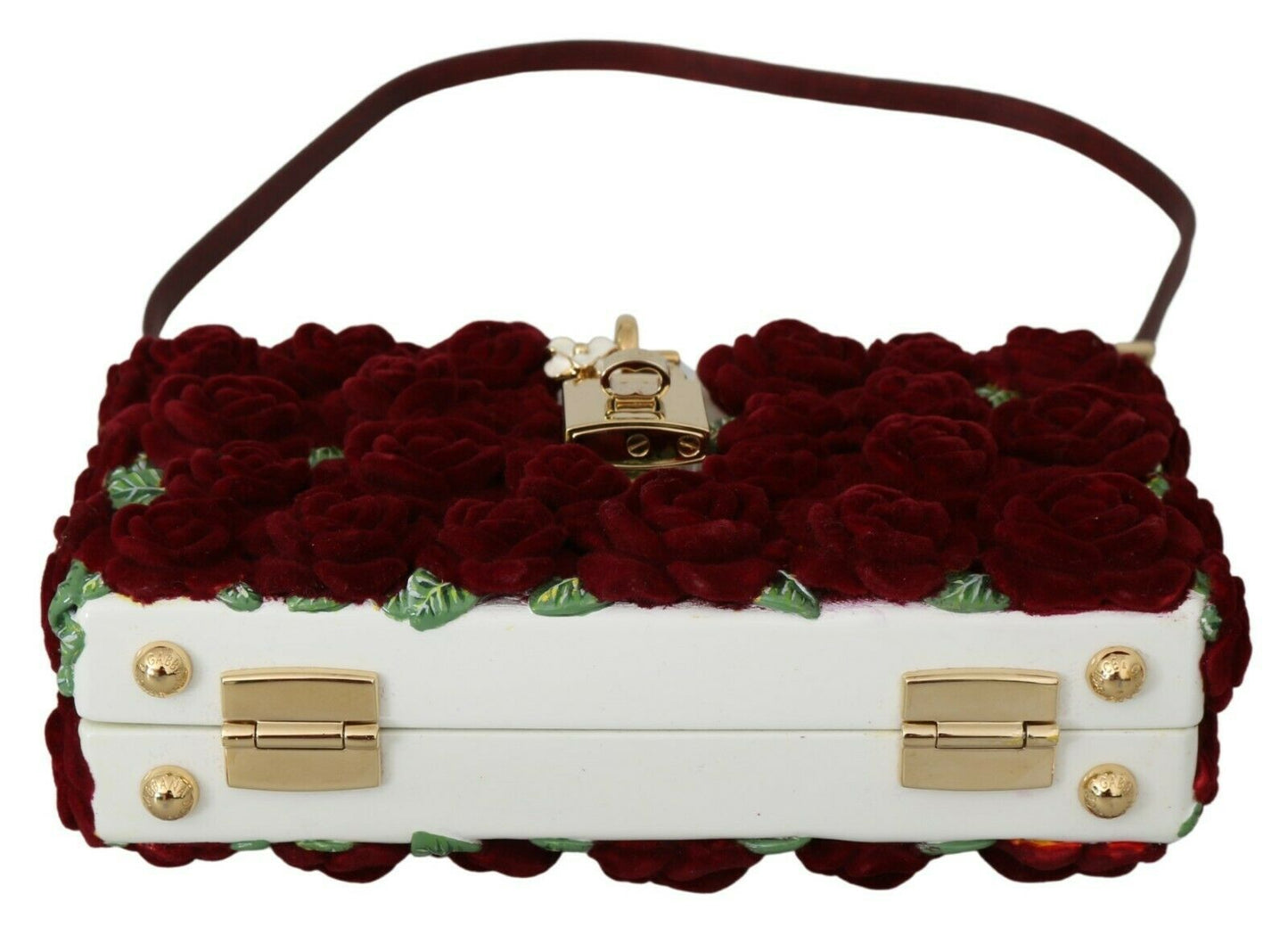 Exquisite Multicolor Box Bag with Red Details
