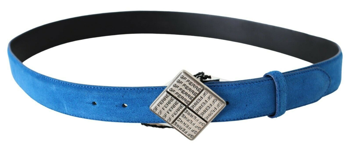Elegant Royal Blue Leather Belt