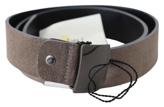 Classic Brown Leather Adjustable Belt