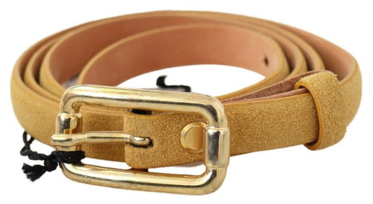 Elegant Light Brown Leather Belt