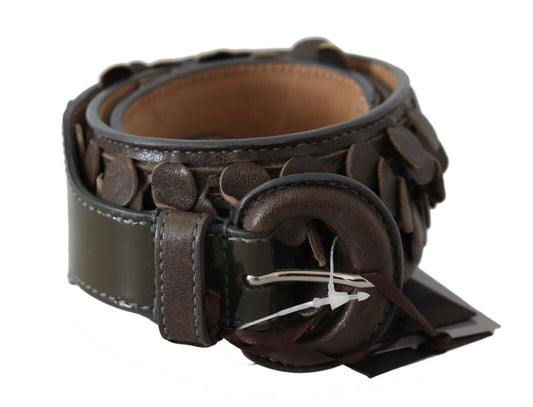 Chic Brown Fringed Leather Fashion Belt