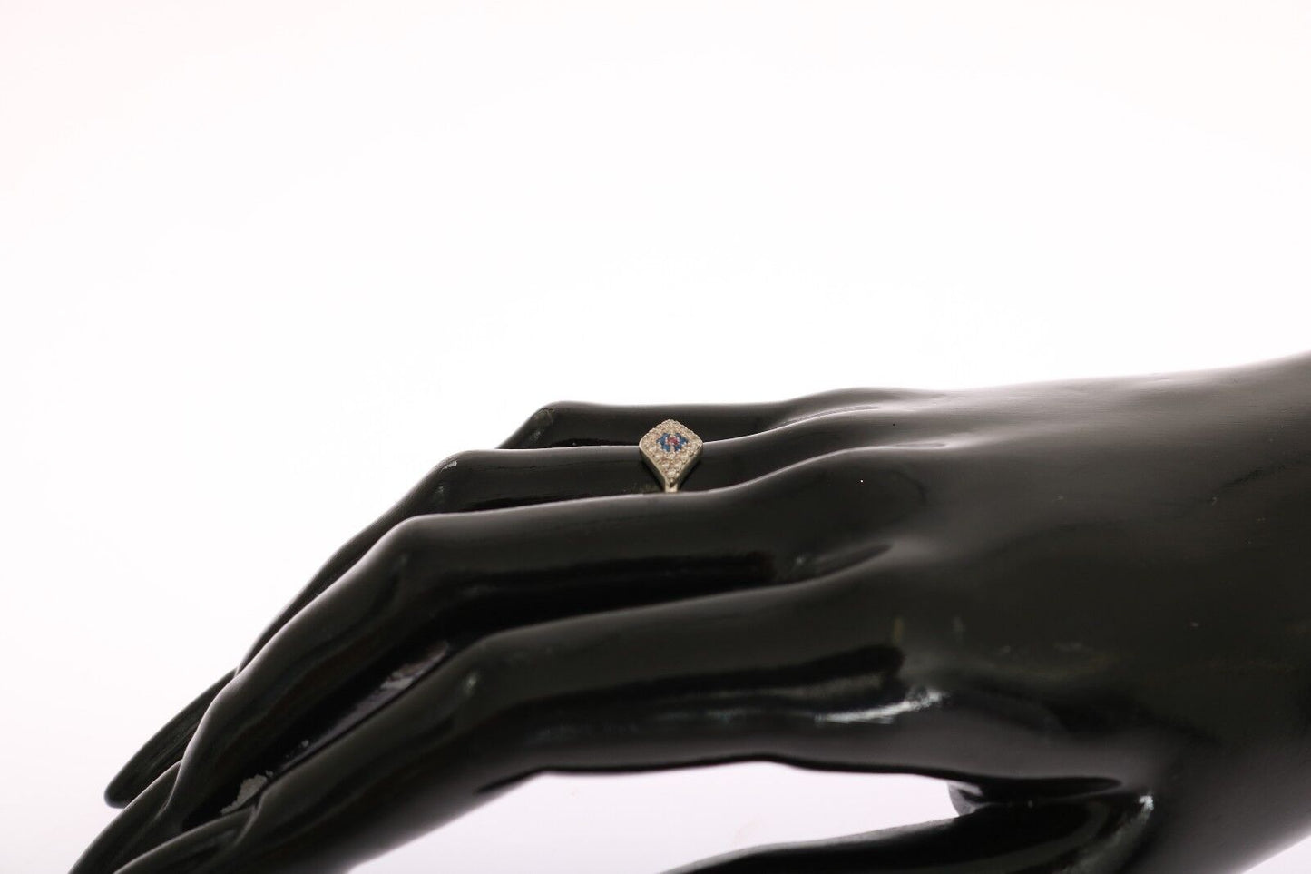 Elegant Silver CZ Crystal Encrusted Ring