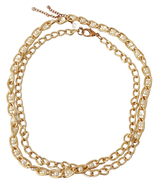 Elegant Gold Statement Chain Necklace