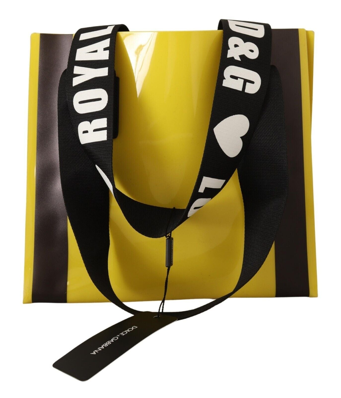 Chic Glossy PVC Tote with Printed Logo