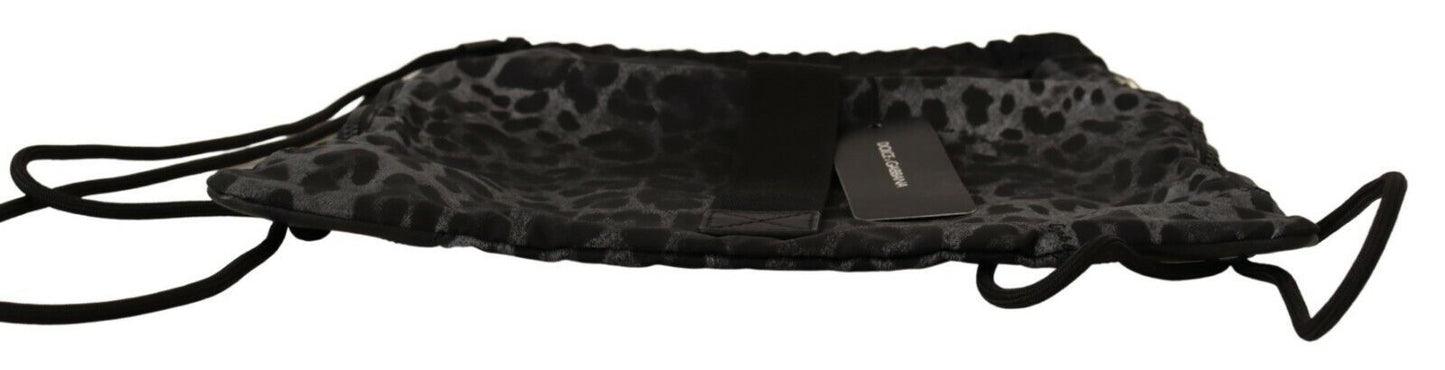 Elegant Gray Leopard Backpack for Stylish Travels