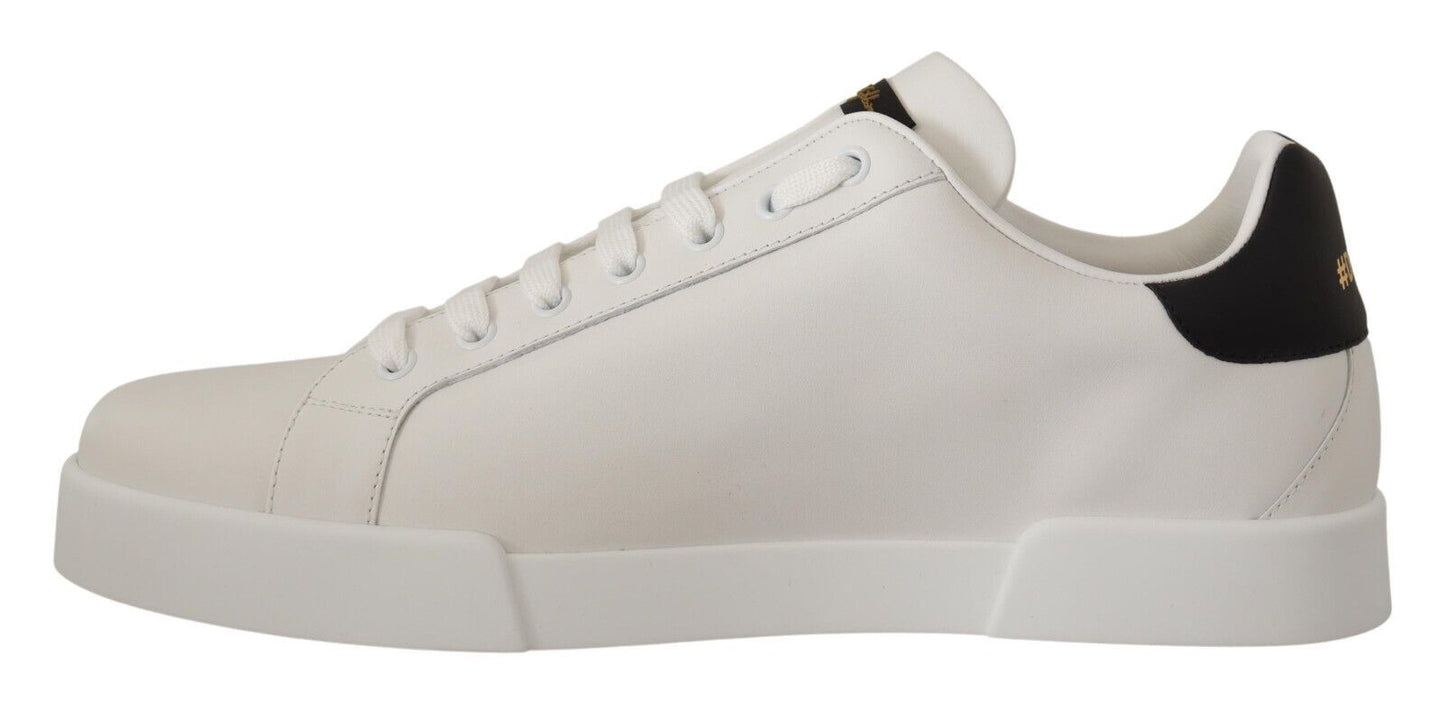 Heart Motive Leather Casual Sneakers