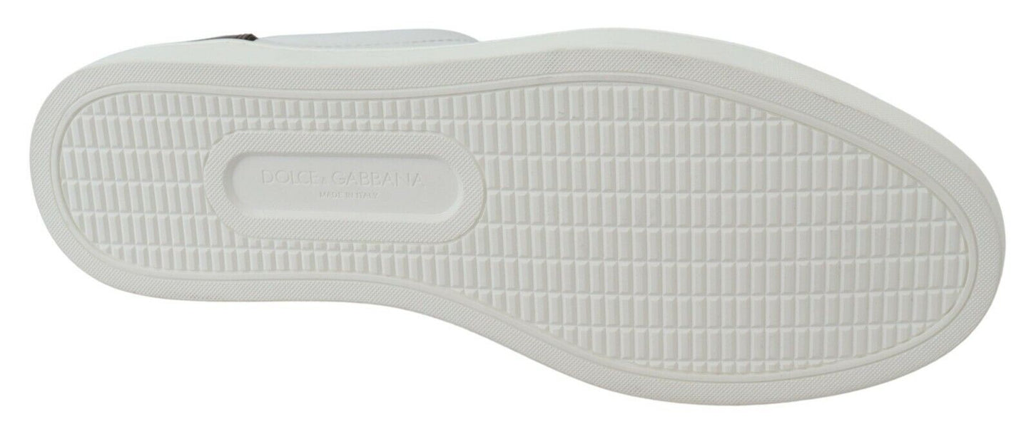Elegant White Leather Sneakers