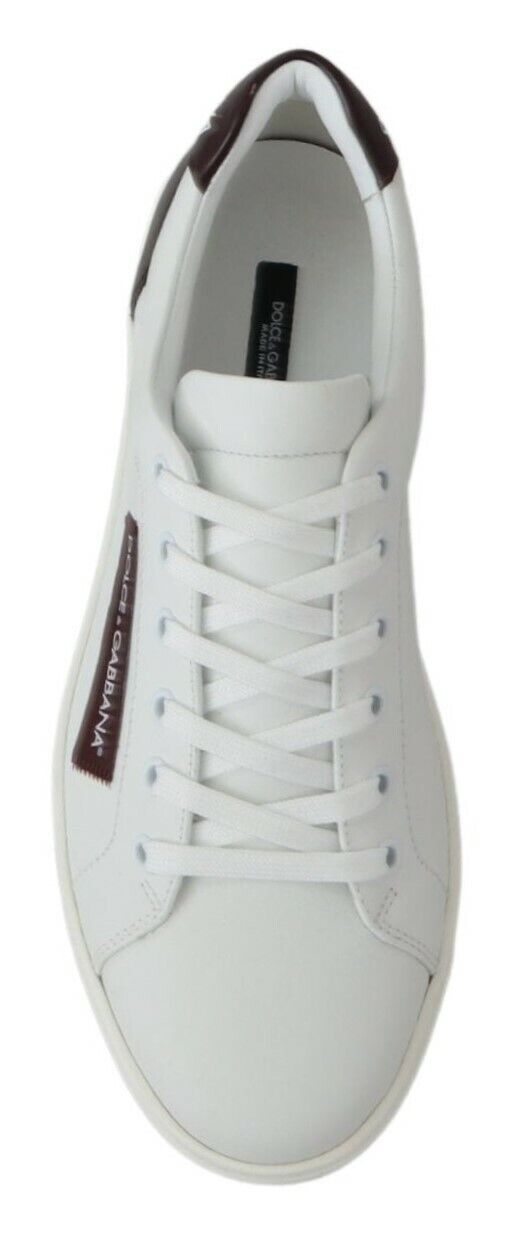 Elegant White Leather Sneakers