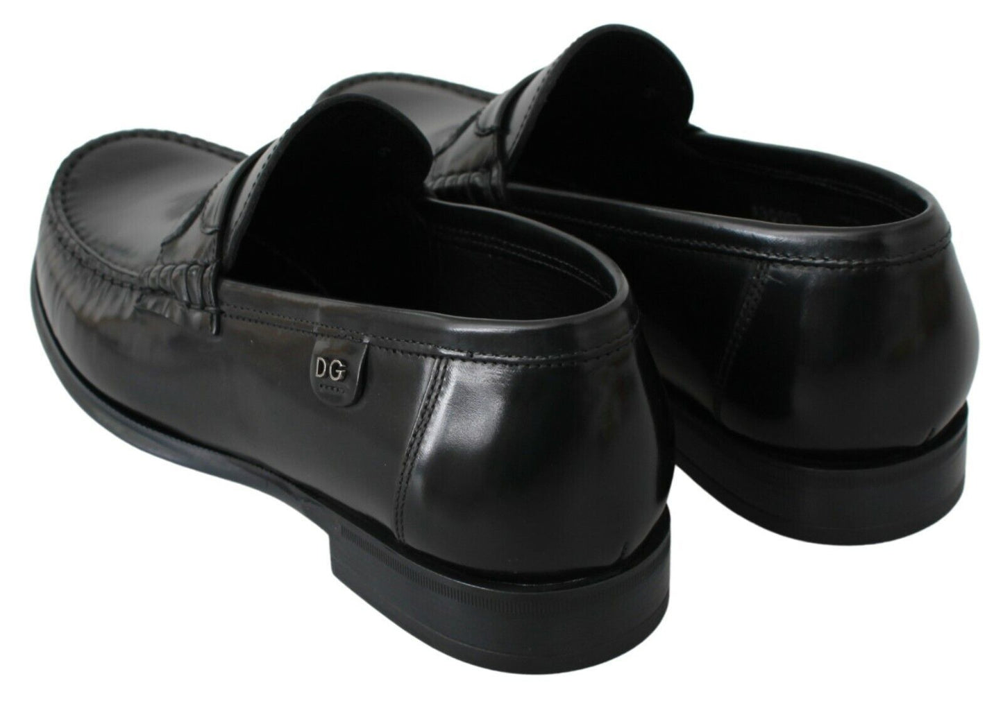 Elegant Black Leather Loafers for Men
