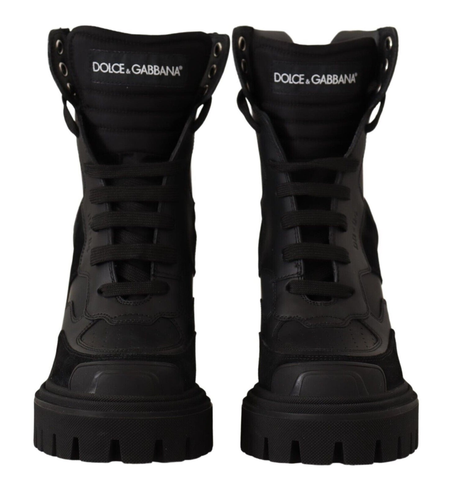 Elegant Black Leather Mid Calf Boots