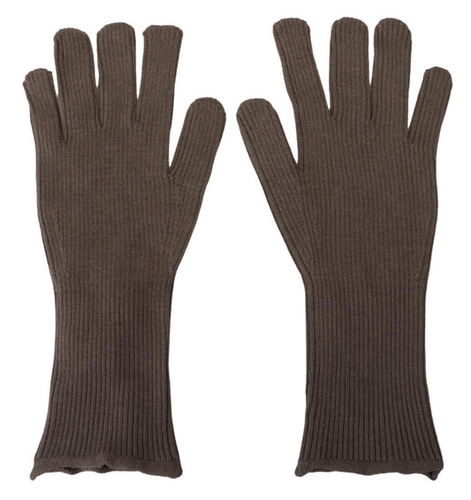 Gray Cashmere knitted Hands Mitten Mens Gloves