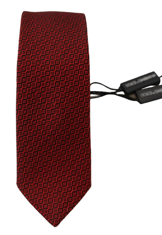 Elegant Red Silk Exclusive Tie
