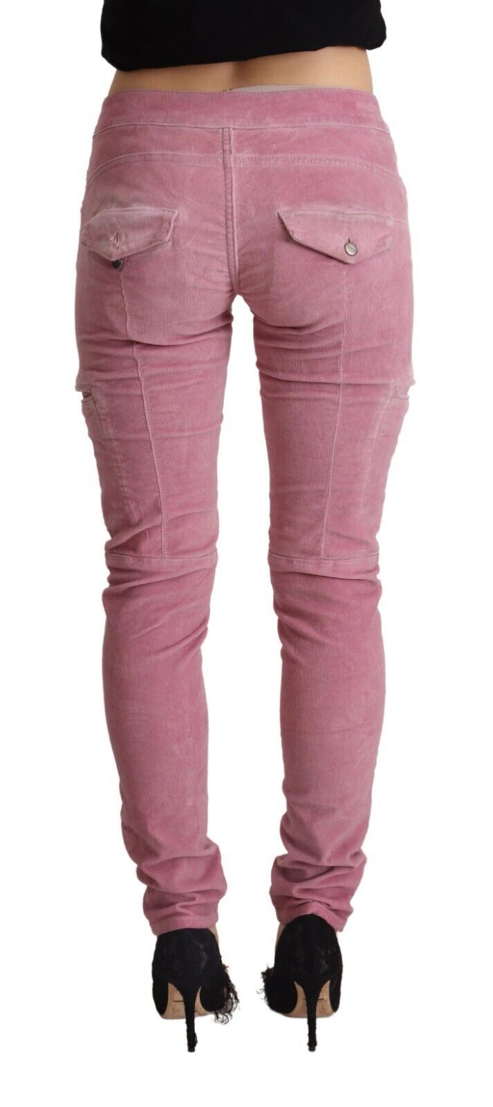 Chic Pink Low Waist Skinny Jeans