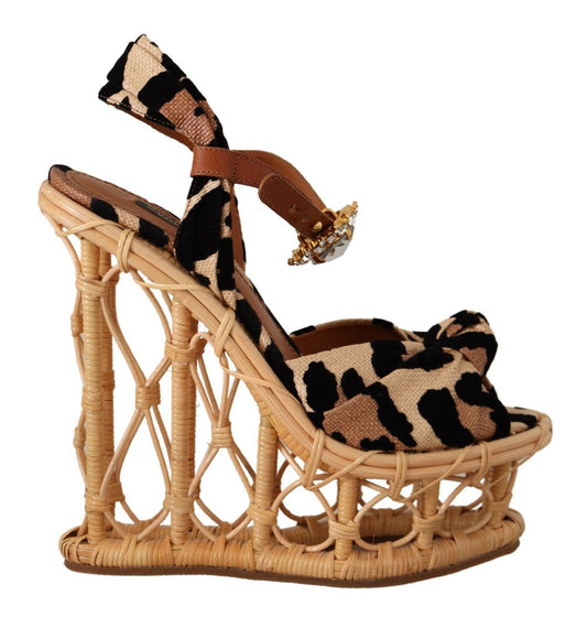 Elevate Your Style with Crystal-Embellished Wedge Sandals