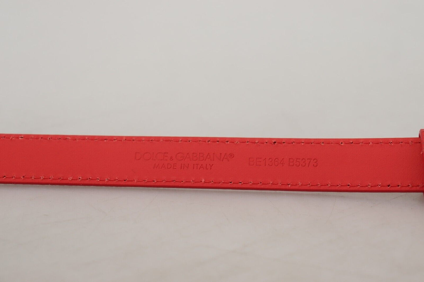 Genuine Leather Red Statement Belt