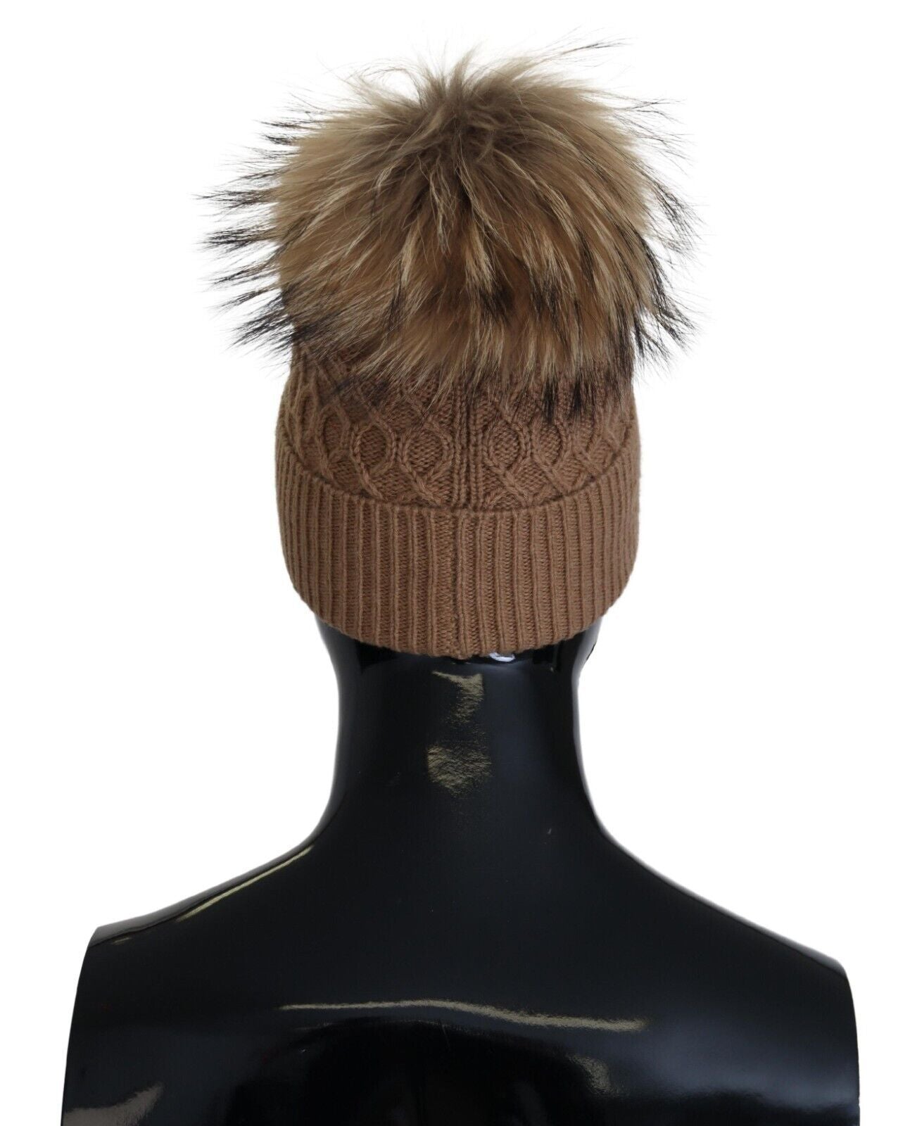 Elegant Camel Beanie Hat in Luxurious Brown Hue