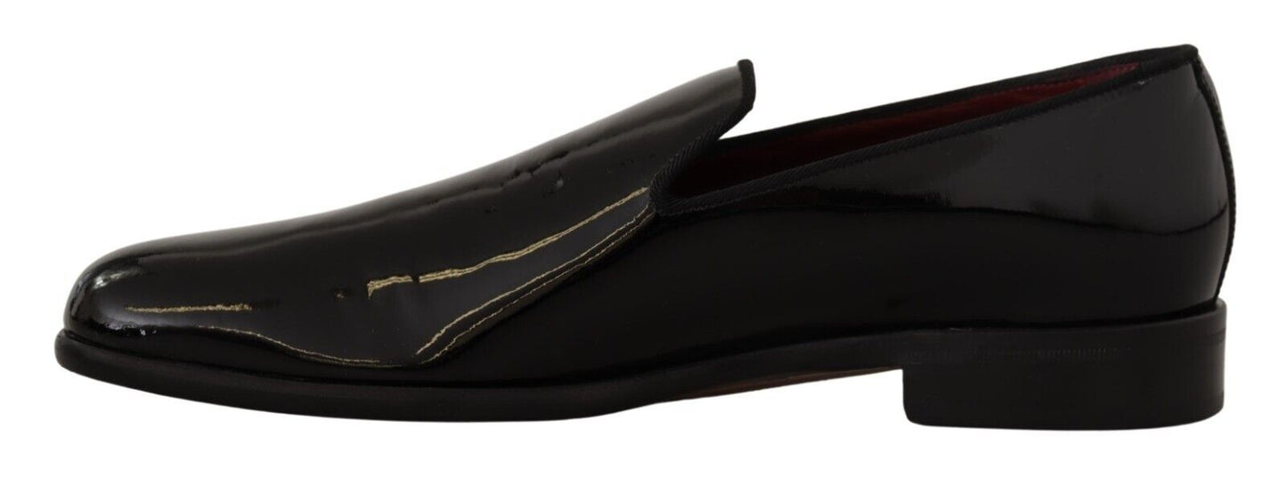 Elegant Black Patent Leather Loafers