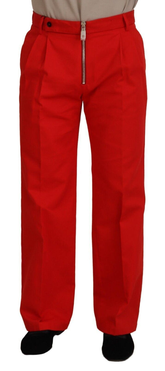 Stunning Red Mainline Cotton Pants
