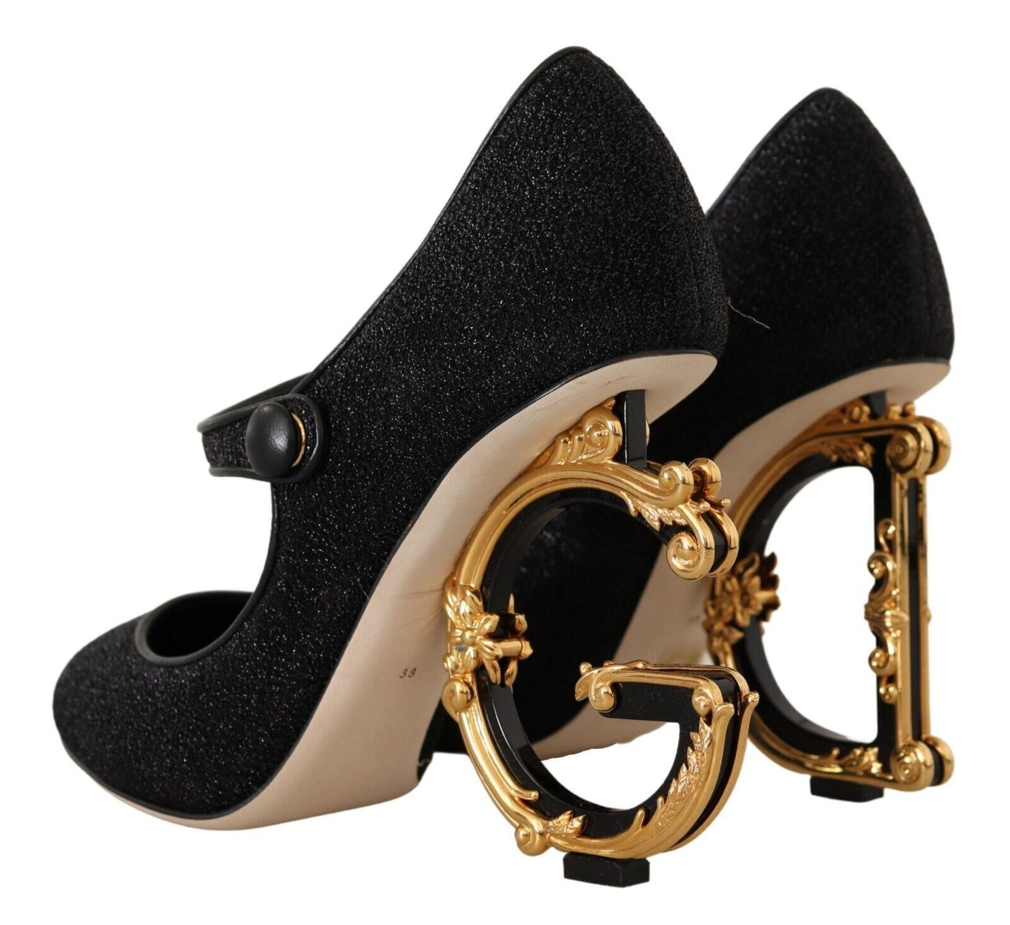 Elegant Devotion Mary Jane Pumps with Logo Heels