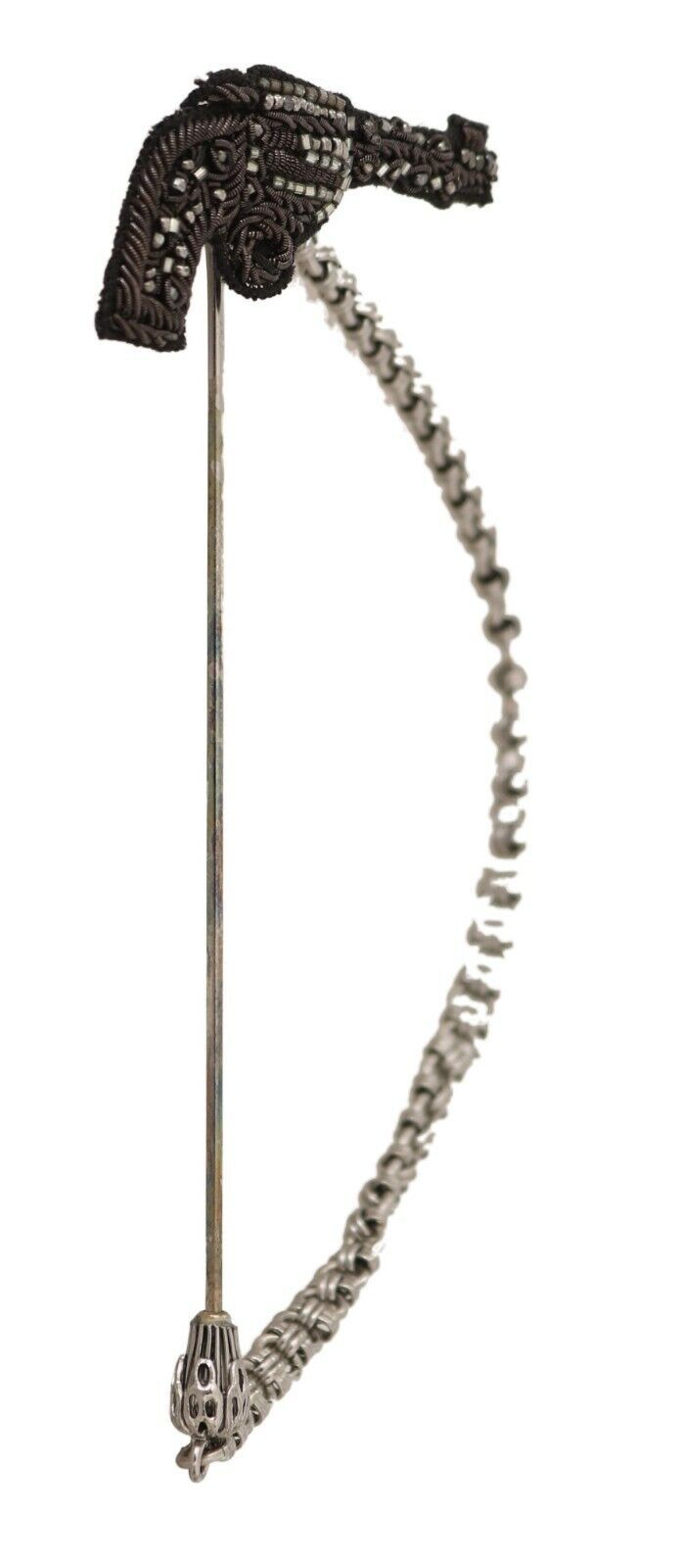 Elegant Silver Plated Lapel Pin