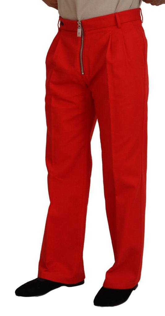 Stunning Red Mainline Cotton Pants