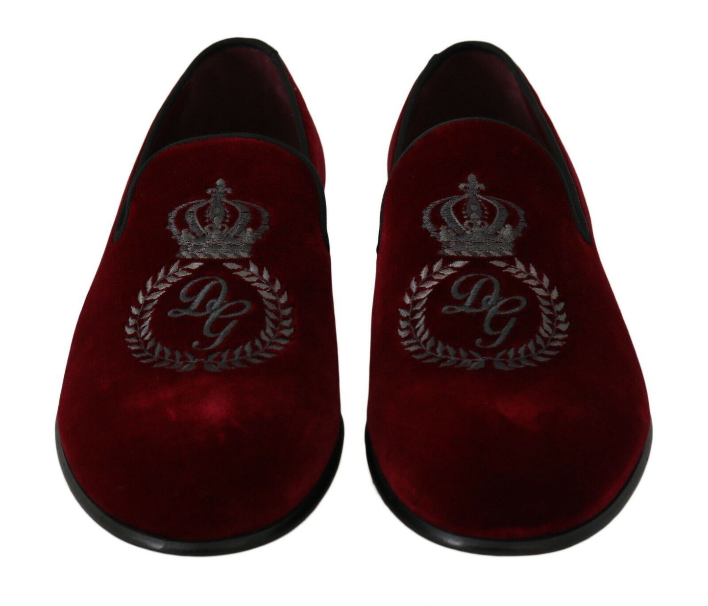 Elegant Bordeaux Velvet Loafers