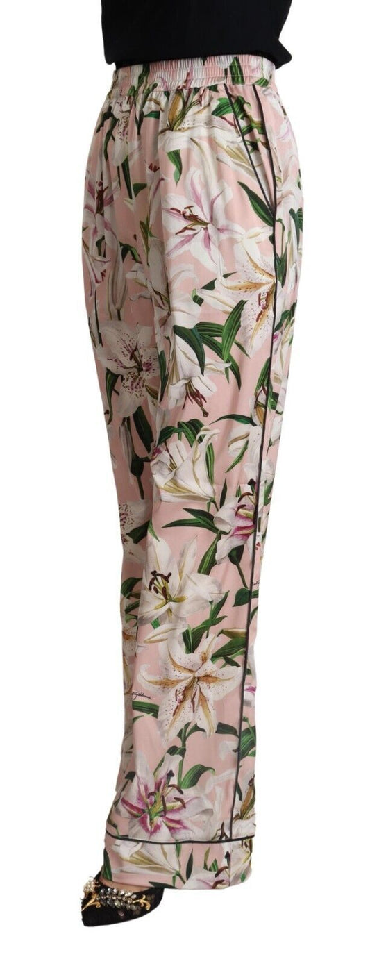 Elegant Wide Leg Floral Pants