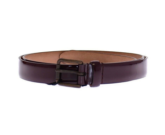 Elegant Purple Leather Belt