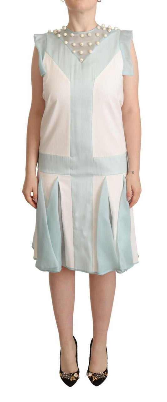 Embroidered Pearl Shift Dress Distinction