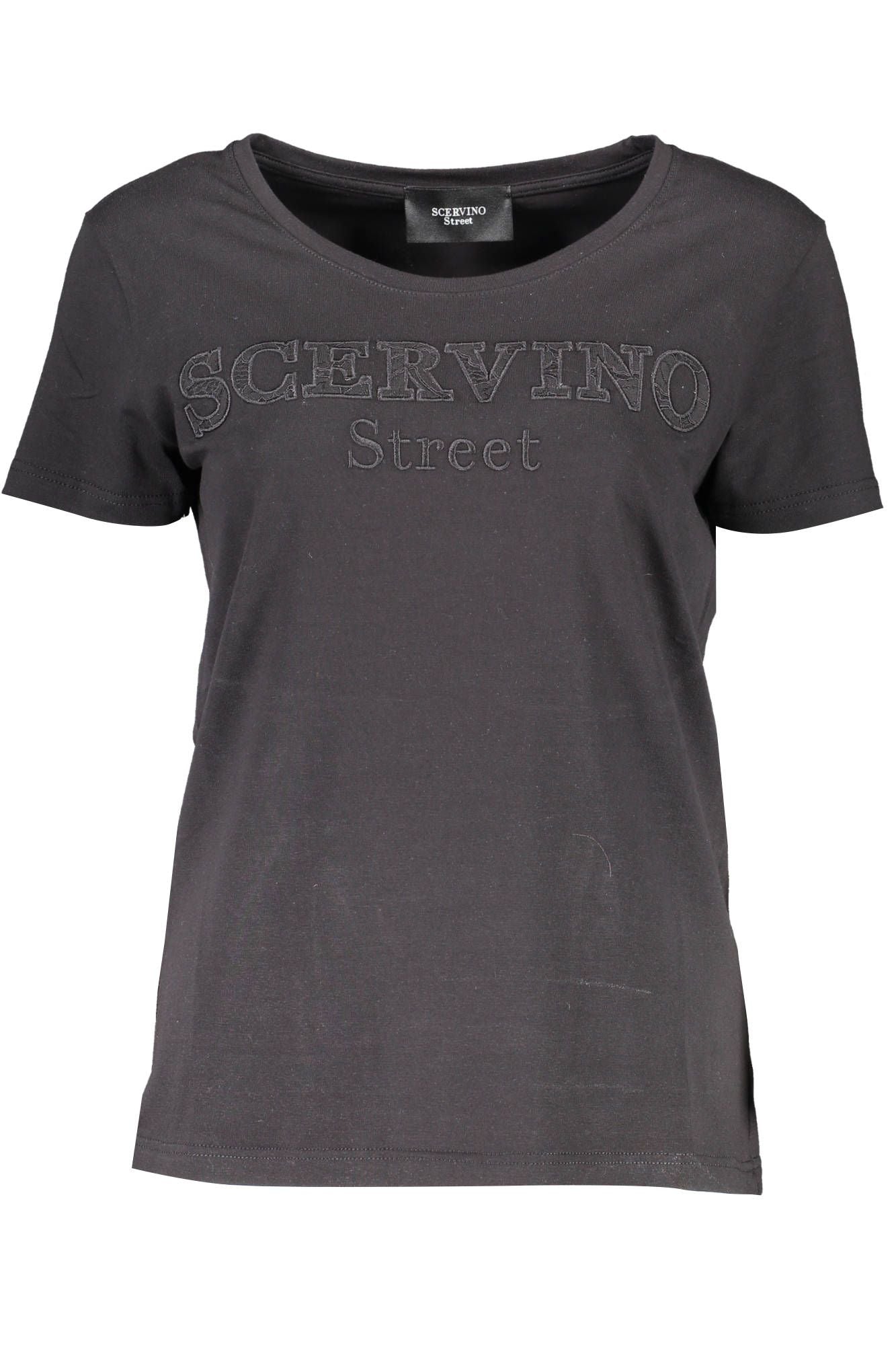Chic Contrasting Embroidered Tee