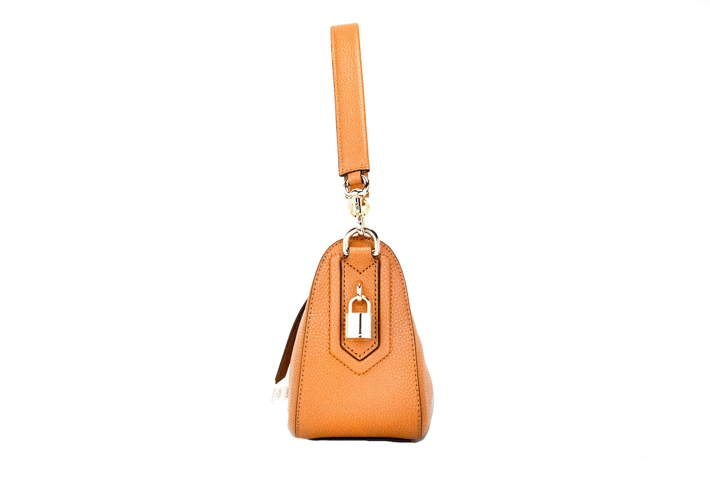 Drifter Small Smoked Almond Leather Hobo Shoulder Crossbody Handbag