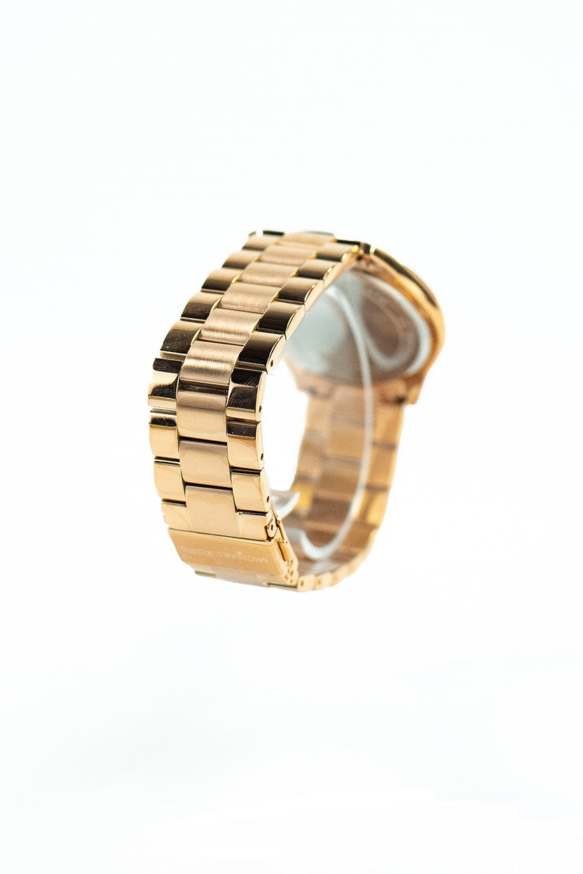 MK3197 Slim Runway Mono Rose Gold-Toned Stainless Steel Watch