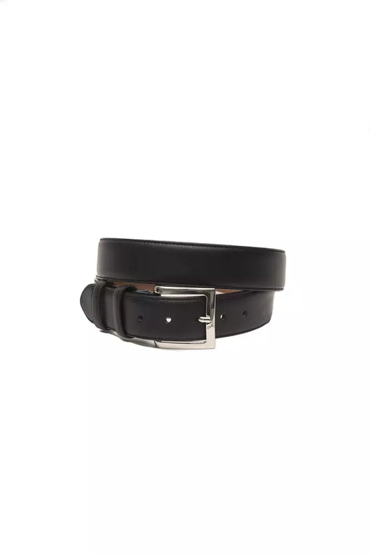 Elegant Black Leather Belt