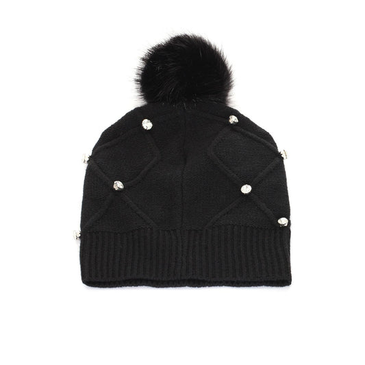 Chic Black Knitted Winter Hat
