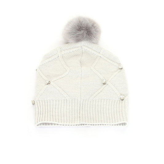 Classic White Knitted Winter Hat