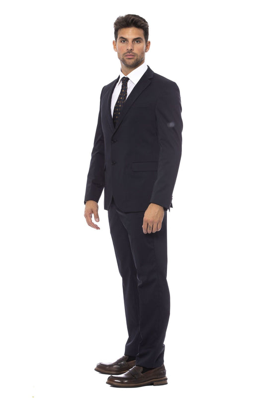 Elegant Blue Slim Fit Men's Suit