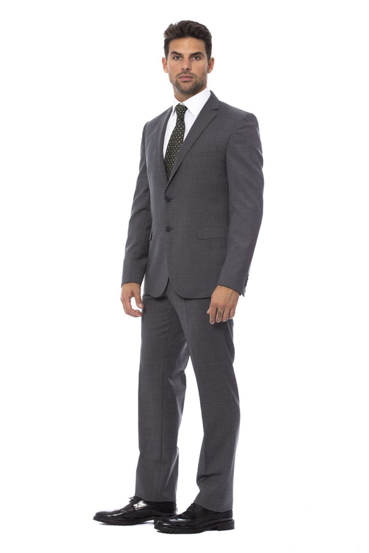 Elegant Slim Fit Gray Suit