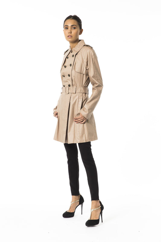 Elegant Double Breasted Trench Coat with Belt