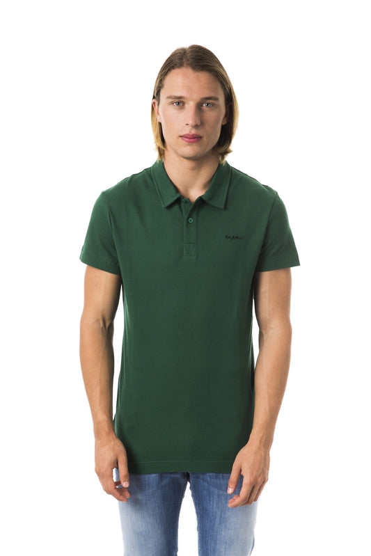 Emerald Green Embroidered Polo Shirt